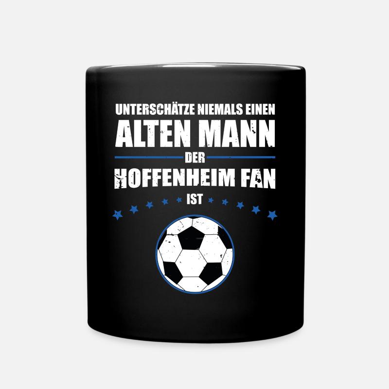 Alter Mann - Hoffenheim Fan | Retro Vintage Design - Tasse einfarbig - Schwarz