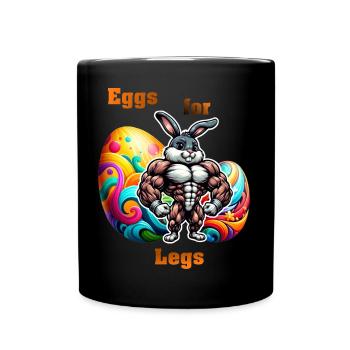 Oeufs pour les cuisses - Mug uni - noir - Devant
