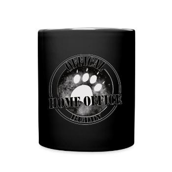 Official Home Office Buddy – Dog Design - Full Colour Mug - black - Front