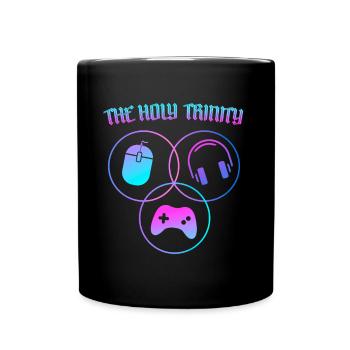 Die Heilige Dreifaltigkeit Des Gaming RGB - Tasse einfarbig - Schwarz - Vorne