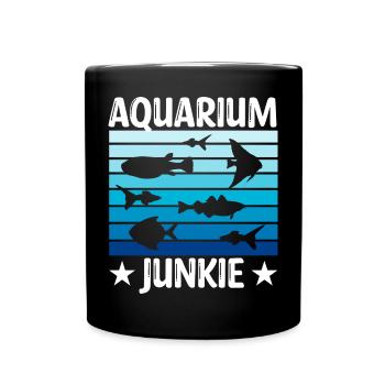 Lustiger Aquarienliebhaber sagt Zitat des Aquarienbesitzers - Tasse einfarbig - Schwarz - Vorne