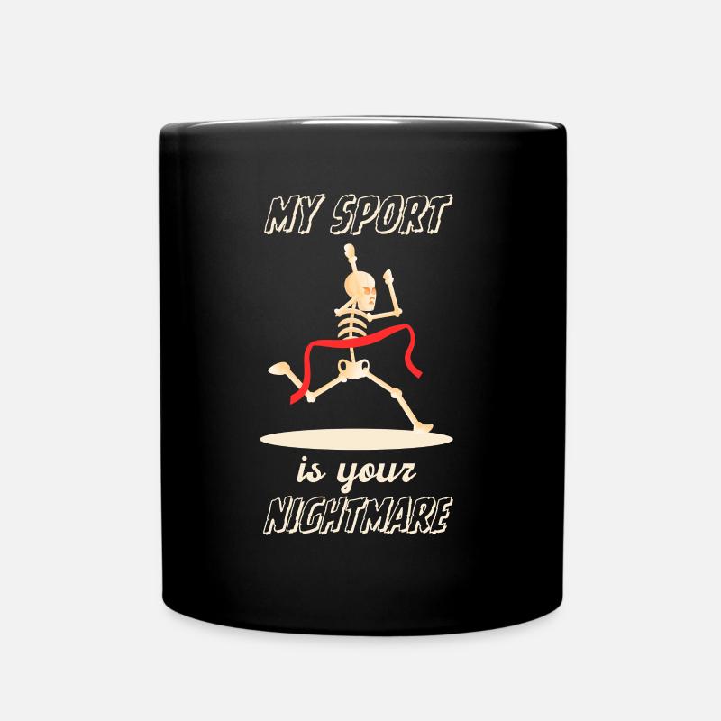 Drôle De Marathon Disant Marathon Coureur Athlète - Mug uni - noir
