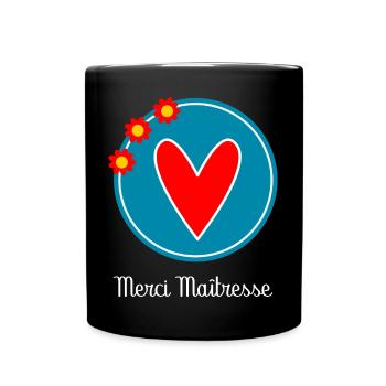GELIEBTE. VIELEN DANK. DANKE, HERRIN - Tasse einfarbig - Schwarz - Vorne