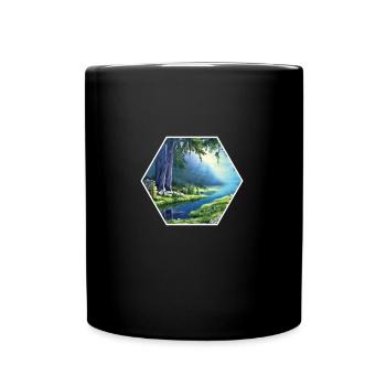 Natur - Tasse einfarbig - Schwarz - Vorne