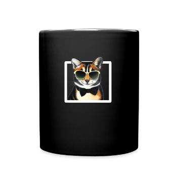 Coolste Katze - Tasse einfarbig - Schwarz - Vorne