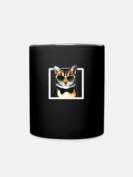 Coolest cat - Full Colour Mug - black