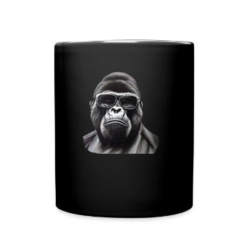 Cool gorilla - Full Colour Mug - black - Front