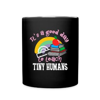 Funny Teacher Elementary School Teacher Lessons - Full Colour Mug - black - Front