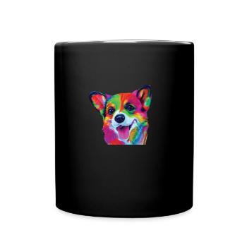 Cooler Hund - Tasse einfarbig - Schwarz - Vorne