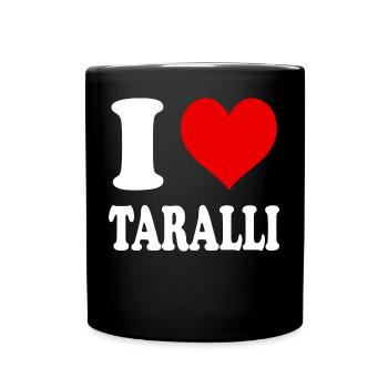 J’aime Taralli Coeur Drôle Spirituel - Mug uni - noir - Devant