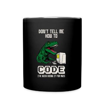 No, you can't pet my bulldog - Full Colour Mug - black - Front