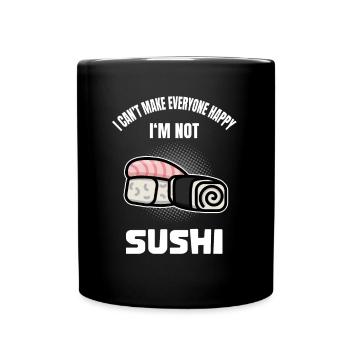 Lustiger Sushinliebhaber Spruch Japanisches Essen - Tasse einfarbig - Schwarz - Vorne