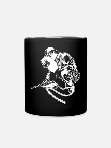 Schweißer - Tasse einfarbig - Schwarz