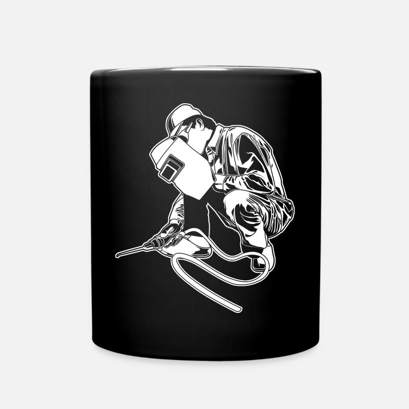 Schweißer - Tasse einfarbig - Schwarz