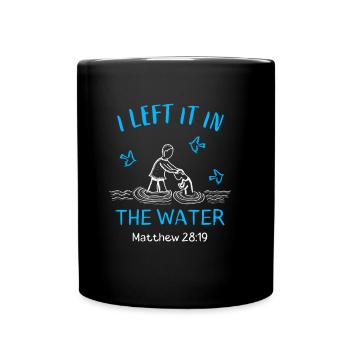 Christiche Baptism Bible Verse Baptism Gift - Full Colour Mug - black - Front