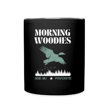 Duck Hunting Hunter Funny Saying - Full Colour Mug - black - Front