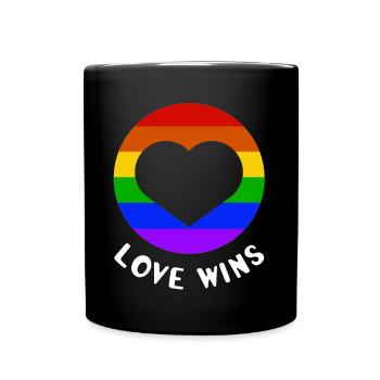 Love wins - Full Colour Mug - black - Front
