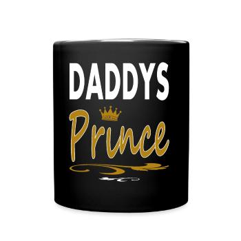 Cadeau papa prince papa papa prince papa et fils - Mug uni - noir - Devant