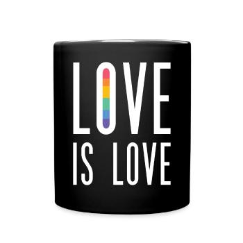 Mois de la fierté LGBT - Love is Love - Mug uni - noir - Devant