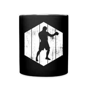 Boxer Sketch - Full Colour Mug - black - Front