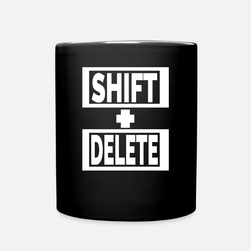style de vie du clavier SHIFT+DELETE - Mug uni - noir