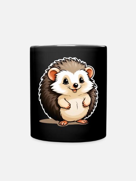 Petit hérisson mignon épineux - Mug uni - noir