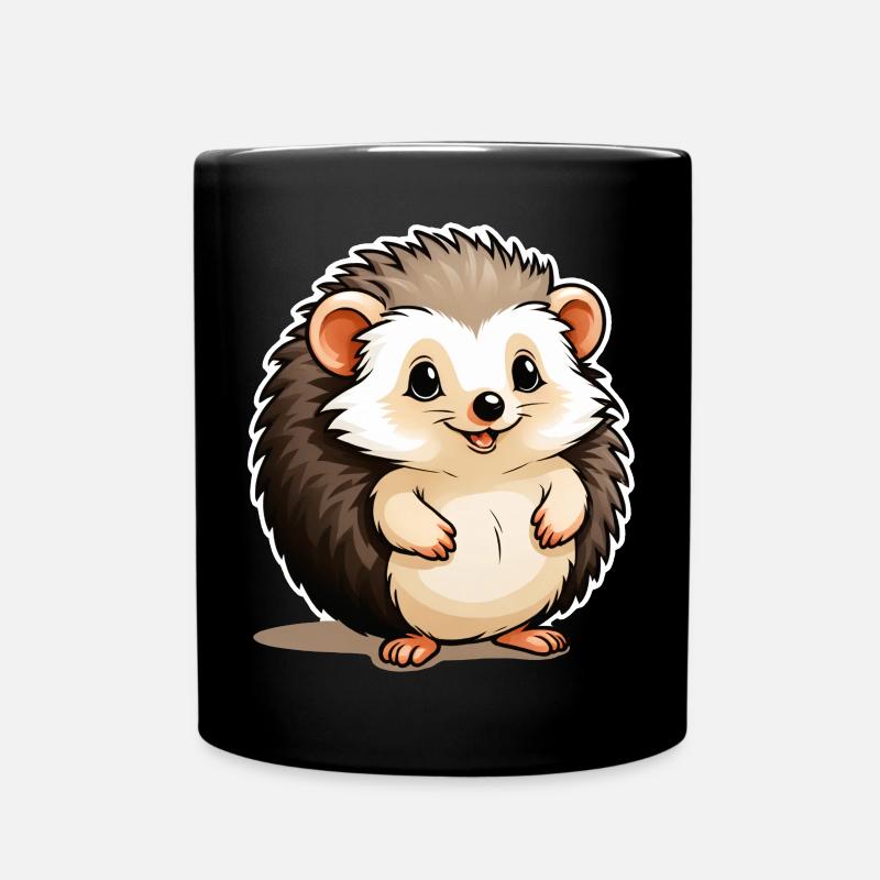Petit hérisson mignon épineux - Mug uni - noir