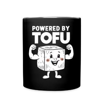 Tofu Lustiges - Tasse einfarbig - Schwarz - Vorne