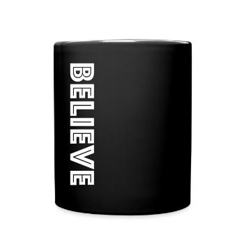 Faith | Motivation, Trust, Goal, Team - Full Colour Mug - black - Front