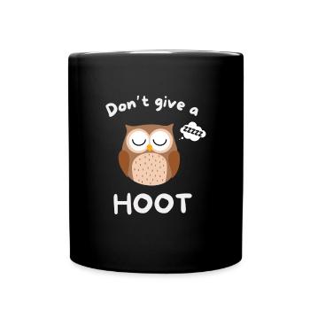 Funny Owl Sleep Pun Humor - Full Colour Mug - black - Front