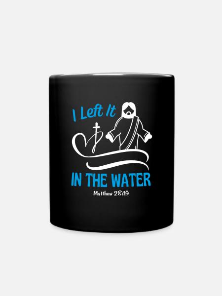 Christliche Taufe Bibel Zitat Psalm Gebet - Tasse einfarbig - Schwarz