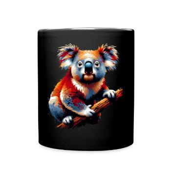 Koala - Full Colour Mug - black - Front