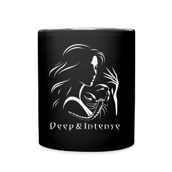 Scorpio Woman - Woman and Scorpio Astrology Design - Full Colour Mug - black - Front
