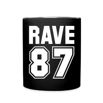 RAVE 87 - Full Colour Mug - black - Front