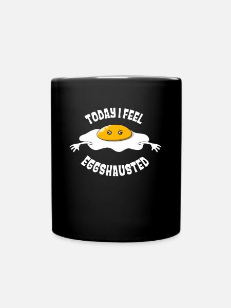 Oeuf épuisé aujourd’hui Humour drôle de jeu de mots - Mug uni - noir