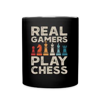 Chess Player Chess Pieces Chess Game - Full Colour Mug - black - Front
