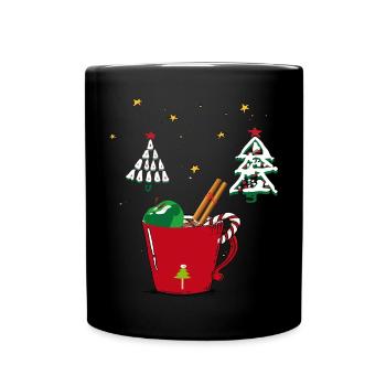 Avent, Joyeux Noël - Mug uni - noir - Devant