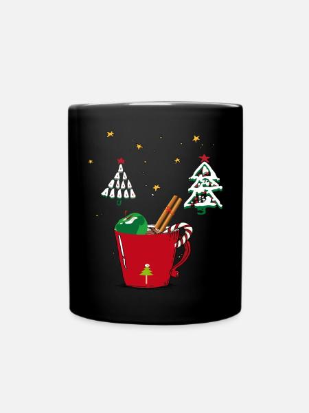 Advent, Merry Christmas - Tasse einfarbig - Schwarz
