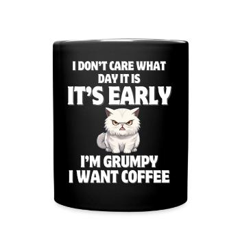 pas du matin, café, coffee - Mug uni - noir - Devant