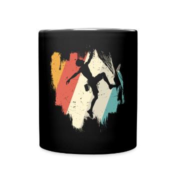 Rainbow Burst Tanz Silhouette - Tasse einfarbig - Schwarz - Vorne