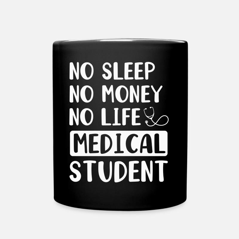 Medizin Student Arzt - Tasse einfarbig - Schwarz