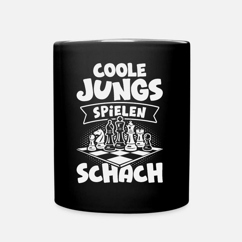 Schach Jungs Schachspieler Jungen - Tasse einfarbig - Schwarz
