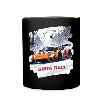 SNOW RACE - Full Colour Mug - black - Front