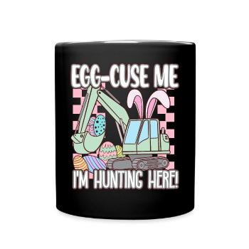 Egg cuse me Happy Easter - Full Colour Mug - black - Front
