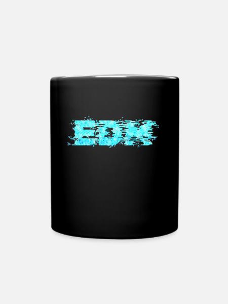 Musique EDM, Esthétique rétro glitch, Amateurs de techno - Mug uni - noir