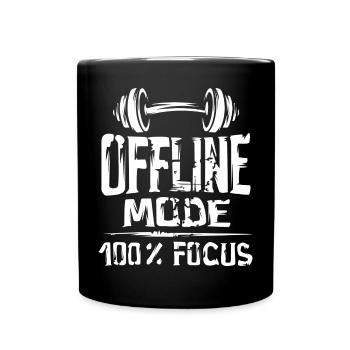 Mode hors ligne - Fitness Gym Focus - Mug uni - noir - Devant