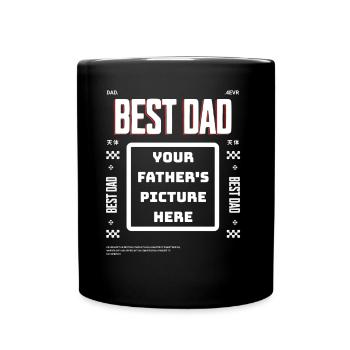Best Dad for ever - customisable - Tasse einfarbig - Schwarz - Vorne
