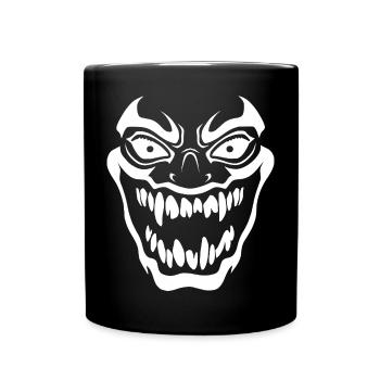 Bold Horror Mask - Full Colour Mug - black - Front