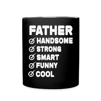 Father - Tasse einfarbig - Schwarz - Vorne