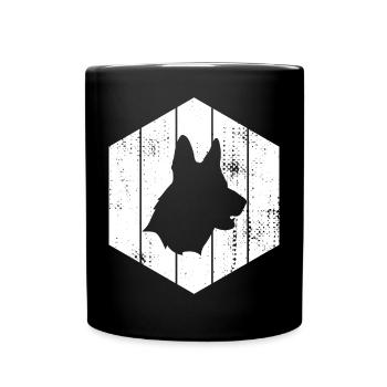 German Shepherd - Full Colour Mug - black - Front